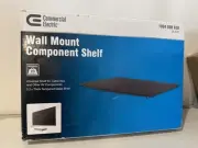 Commercial Electric MB-51310 Wall Mounted Component Shelf Black NIB SHIPS FAST