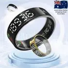 Smart Ring Waterproof Health Tracker Heart Rate Photo Control OLED Display