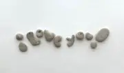 Natural Letter Shaped Stones I LOVE YOU! Beach Rock pebble art/craft Valentine