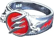 [Generic] S925 Sterling Silver Flash Ring for Men and women ~ Open Cover Barry Allen's ring ✬✬✬By Fantasy World✬✬✬