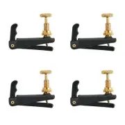 4x Metal Violin Fine Tuner String Adjuster Tuning Gadget Set For 4/4 3/4 Violins