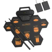 Electronic Drum Set Roll Up Drum Practice Pad Midi Drum Kit with Drum Sticks