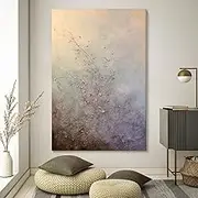 Modern 100% Hand Painted Big Size Artwork - Wabi Sabi Wind Plum Blossom Texture Home Oil Painting,Artwork Decoration for Office Living Room Bedroom Stairway Decoration,As Shown,120 X 200Cm(47''X80'