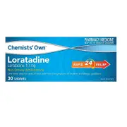 Chemists' Own Loratadine Tab X 30 (Generic for CLARATYNE)