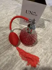 UNO DE 50 Atomiser Perfume Bottle Red/Pink Ombre Rare BNIB Dressing Table Retro