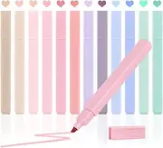 Utron 12pcs Bible Highlighters, Pastel Highlighter Set, No Bleed Bible Highlighters (12 Color)
