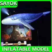 Inflatable Humpback Whale Giant For Aquarium Decoration Orca Sea Animal Balloon
