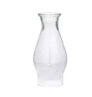 BP Lamp 3" x 8 1/2" Clear Beaded Top Glass Lamp Chimney #57936C