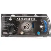 MASSIVE AUDIO AK4 (AK-4) 4AWG GAUGE POWER AMPLIFIER INSTALLATION WRING KIT