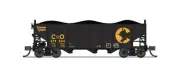 N Scale - Broadway Limited 7154 Chessie System 3-Bay Hopper C7O 379610 N6218