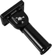 NULYLU Adjustable Heavy Duty Aluminum Flagpole Bracket Holder Versatile Wall Mount Flag Display for Use for National Flags Garden Windsocks Black