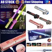 Laser Sword Battey LED Lightsaber Stretchable Composable Toy Cosplay Gift AU