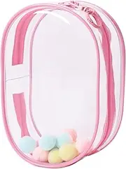 [Yushen] Clear Figure Display Bag with Keychain Blind Box Keychain Case Carrying Bag Keychain Pouch Charms for Collectibles
