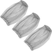 3Pcs Head Mosquito Nets Breathable Mesh Face Covers for Outdoor Activities Camping Fishing Hiking Durable and Insect Protection Grey