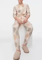 NEW PETER ALEXANDER FLOPPY BUNNY RABBIT PLUSH TOP & PANTS PJ SET M RRP$179.90