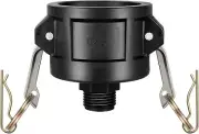 275 330 Gallon IBC Tote Fittings, Huazu Tank Drain Adapter 2 Black
