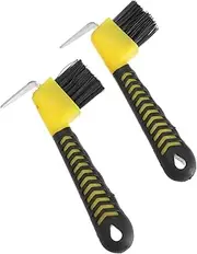 6 Pcs Horseshoe Brush Equestrian Tool Hoof Pick Horse Polishing Tool Professional Hoof Hook Horse Cleaning Brush Horse Grooming Care Tool Horse Grooming Tool Equine Brush TPE