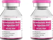 Bacteriostatic Water 30mL | 0.9% Benzyl Alcohol x 2 QTY