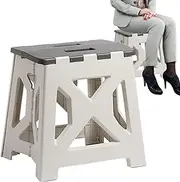 Folding Fishing Chair, Foldable Outdoor Stool - Non-Slip Folding Seat - Folding Stool for Indoor and Outdoor Use Folding Camping Seat Non-Slip Folding Seat for Hiking Fishing Travel
