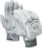Gunn & Moore GM Cricket Batting Gloves | 808 | Sleek Back of Hand Shape | Comfort with Protection | Calf Leather Palm | Junior Right Handed | 1 Pair | Approx 325 g per Pair