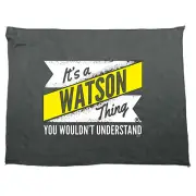 Watson V2 Surname Thing - Funny Novelty Sports Microfiber Towel Gift Gifts