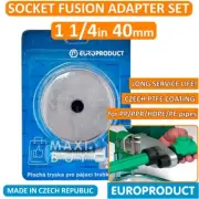Socket Fusion Welding Adapter Set for Metric DVS Plastic Pipes PP/PPR/PE 40 mm