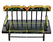 Original Shackman Pennsylvania Dollhouse Hand Painted Bench Japan Lable