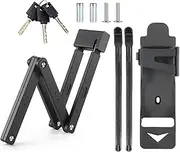 Cycling Lock | Folding Bicycles Lock with 3 Keys | Cycling Löck Equipment High Security Anti Theft Protection Mounting Brackets