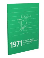 1971 Barracuda Challenger Chassis and Engine Assembly Manual Dodge Plymouth