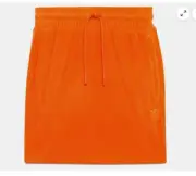 ADIDAS originals x Jeremy Scott velour skirt Size S XL Orange Yellow H53363