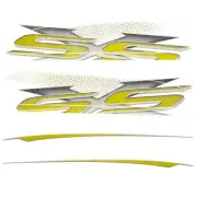 Chaparral Boat Graphic Decal Stickers | 256 SSX 2009 Yellow (Set of 8)