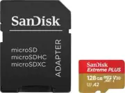 2 Pack 128GB SanDisk Extreme PLUS A2 microSD Memory Card Adapter SDSQXBZ-128G-AC
