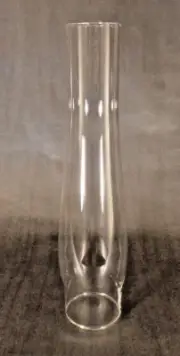 New 2 5/8" X 12 1/2" Clear Glass Heelless Lamp Chimney, Fits Aladdin #CH948