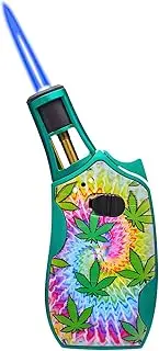 Wrenchfire Jet Torch Lighter for Cigar Cigarette Camping BBQ,with Continuous Flame Lock Refillable Gas Adjustable Flame Intensity Fire Starter