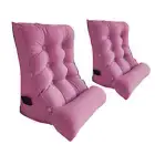 NNEAGS 2X 60cm Magenta Triangular Wedge Lumbar Pillow Headboard Backrest Sofa Be