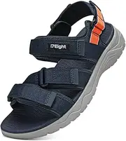 [i78] Mens Athletic Walking Sandals with Adjustable Hook and Loop Strap Soft Cushioning Lightweight Comfort Casual for Outdoor Hiking Travel