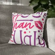 CUSHION COVER PILLOW CASE|MAKE UP BEAUTY FASHION QUOTES #4