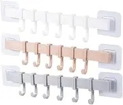 Pcs Wall-Mounted Coat Rack Hooks Hat Towel Hanger Pp Material Space-Saving Bedroom Bathroom Living Room