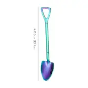 10Pcs 6" Mini Shovel Spoon Stainless Steel Coffee Spoon Dessert Spoon Multicolor