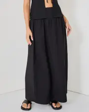 [Mooloola] Mooloola Women's Dianne Maxi Skirt in Black 0 Black