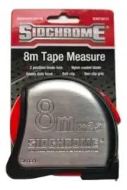 Sidchrome Measuring Tape 8m x 25mm Stainless Steel 26121