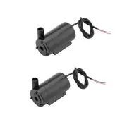 2 Pcs DC 3-5V Micro Submersible Mini Water Pump for Aquariums Fish Tank Ponds