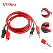Alligator Probe Cord Clip to Banana Plug Perfect for Electrical Testing Work