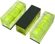 3Pcs Small Square Magnetic Spirit Levels Set Precision Scope Bubble Level Mini
