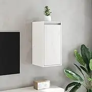 Wall Cabinets 2 pcs White 30x30x60 cm Solid Wood Pine Wall Furniture
