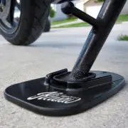 KiWAV - Black Kickstand Side Stand Pad Parking Unstable Ground for ATV Dirtbike
