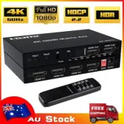 HDMI Matrix 4 X2 W/Audio 4K 60Hz HDMI 2.0 Matrix 4 in 2 out Switch Splitter