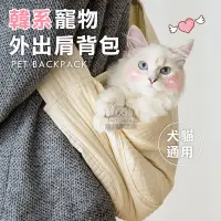 在飛比找PChome24h購物優惠-【PET DREAM】M號寵物外出肩背包 外出背包 狗背包 