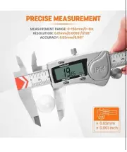 Digital Caliper,with Large LCD Screen, Electronic Digital Vernier Caliper