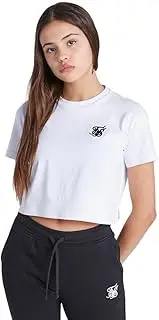 [SikSilk] Girls Essentials Crop T-Shirt (UK Size: 15 Years) (White)